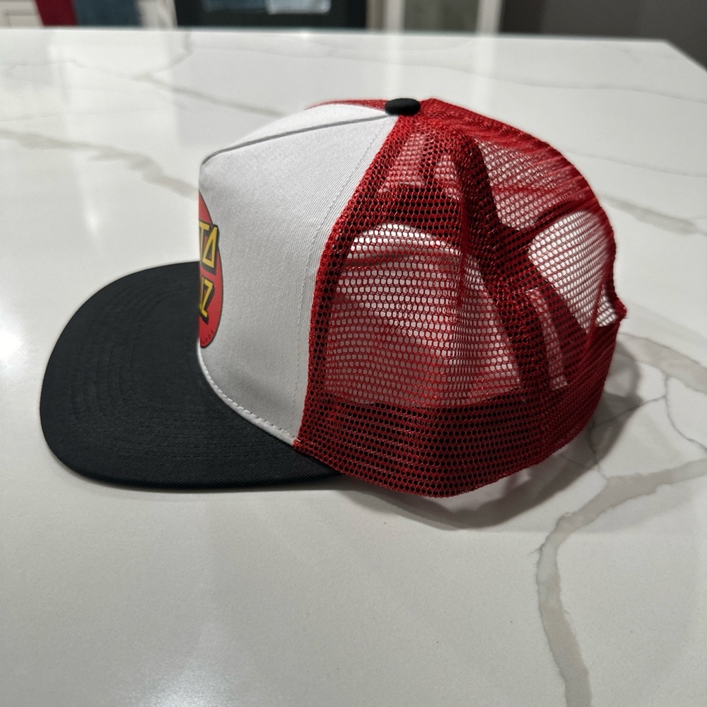 Santa Cruz Skateboards Red and Black Trucker Hat - Picture 2 of 5